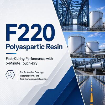 F220: Uma resina poliaspártica de cura rápida com desempenho de secagem ao toque em 5 minutos
