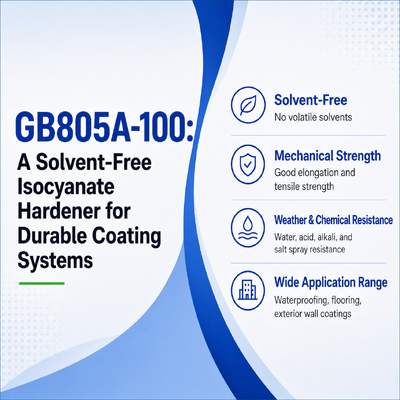 GB805A-100: Um endurecedor de isocianato sem solventes para sistemas de revestimento duráveis